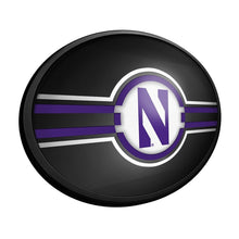Load image into Gallery viewer, Northwestern Wildcats: Oval Slimline Lighted Wall Sign - The Fan-Brand
