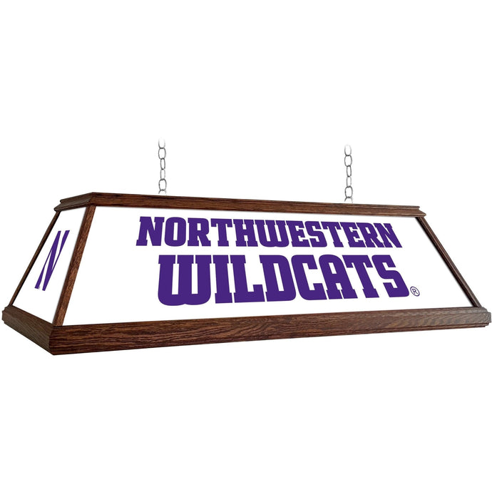 Northwestern Wildcats: Premium Wood Pool Table Light - The Fan-Brand
