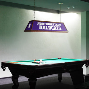 Northwestern Wildcats: Premium Wood Pool Table Light - The Fan-Brand