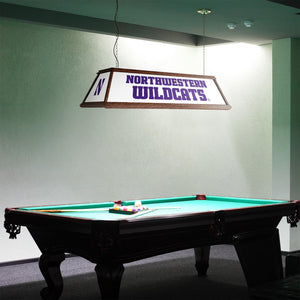 Northwestern Wildcats: Premium Wood Pool Table Light - The Fan-Brand