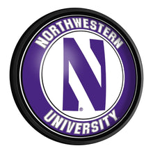 Load image into Gallery viewer, Northwestern Wildcats: Round Slimline Lighted Wall Sign - The Fan-Brand