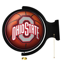 Load image into Gallery viewer, Ohio State Buckeyes: Basketball - Original Round Rotating Lighted Wall Sign - The Fan-Brand