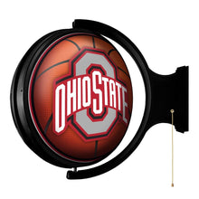 Load image into Gallery viewer, Ohio State Buckeyes: Basketball - Original Round Rotating Lighted Wall Sign - The Fan-Brand