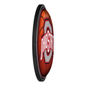 Ohio State Buckeyes: Basketball - Round Slimline Lighted Wall Sign - The Fan-Brand