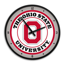 Load image into Gallery viewer, Ohio State Buckeyes: Block O - Modern Disc Wall Clock - The Fan-Brand