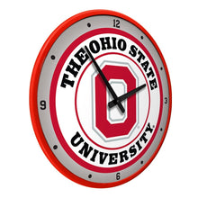 Load image into Gallery viewer, Ohio State Buckeyes: Block O - Modern Disc Wall Clock - The Fan-Brand