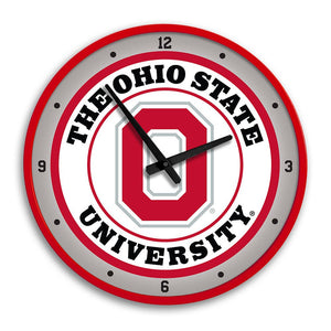 Ohio State Buckeyes: Block O - Modern Disc Wall Clock - The Fan-Brand