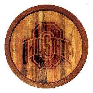 Ohio State Buckeyes: Branded "Faux" Barrel Top Sign - The Fan-Brand