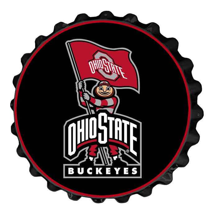 Ohio State Buckeyes: Brutus - Bottle Cap Wall Sign - The Fan-Brand