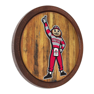 Ohio State Buckeyes: Brutus - "Faux" Barrel Top Sign - The Fan-Brand