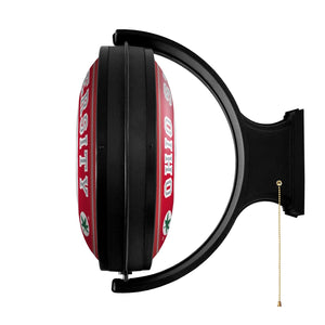Ohio State Buckeyes: Brutus - Original Round Rotating Lighted Wall Sign - The Fan-Brand
