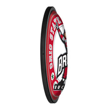 Load image into Gallery viewer, Ohio State Buckeyes: Brutus - Round Slimline Lighted Wall Sign - The Fan-Brand