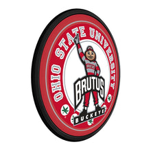 Load image into Gallery viewer, Ohio State Buckeyes: Brutus - Round Slimline Lighted Wall Sign - The Fan-Brand
