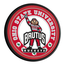Load image into Gallery viewer, Ohio State Buckeyes: Brutus - Round Slimline Lighted Wall Sign - The Fan-Brand