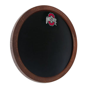 Ohio State Buckeyes: Chalkboard "Faux" Barrel Top Sign - The Fan-Brand