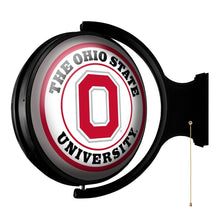 Load image into Gallery viewer, Ohio State Buckeyes: Double-Sided Original Round Rotating Lighted Wall Sign - The Fan-Brand