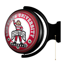 Load image into Gallery viewer, Ohio State Buckeyes: Double-Sided Original Round Rotating Lighted Wall Sign - The Fan-Brand