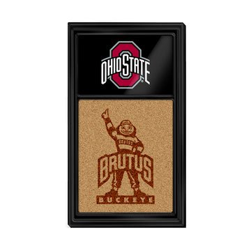 Ohio State Buckeyes: Dual Logo - Cork Note Board - The Fan-Brand