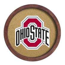 Load image into Gallery viewer, Ohio State Buckeyes: &quot;Faux&quot; Barrel Framed Cork Board - The Fan-Brand