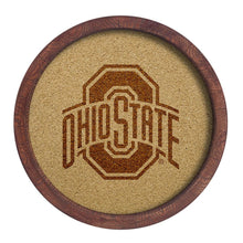 Load image into Gallery viewer, Ohio State Buckeyes: &quot;Faux&quot; Barrel Framed Cork Board - The Fan-Brand