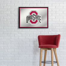 Load image into Gallery viewer, Ohio State Buckeyes: Framed Mirrored Wall Sign - The Fan-Brand