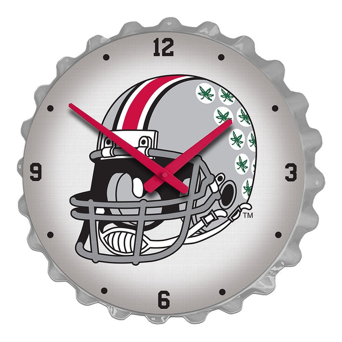 Ohio State Buckeyes: Helmet - Bottle Cap Wall Clock - The Fan-Brand