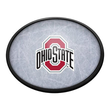 Load image into Gallery viewer, Ohio State Buckeyes: Ice Rink - Oval Slimline Lighted Wall Sign - The Fan-Brand