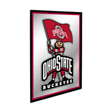 Load image into Gallery viewer, Ohio State Buckeyes: Mascot - Framed Mirrored Wall Sign - The Fan-Brand