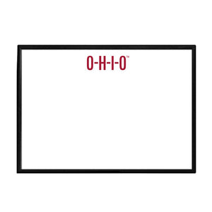 Ohio State Buckeyes: O-H-I-O - Framed Dry Erase Wall Sign - The Fan-Brand