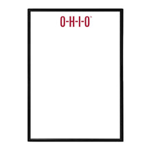 Load image into Gallery viewer, Ohio State Buckeyes: O-H-I-O - Framed Dry Erase Wall Sign - The Fan-Brand