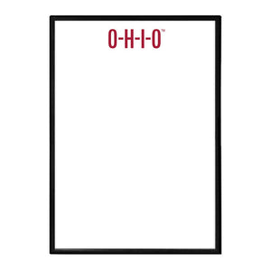 Ohio State Buckeyes: O-H-I-O - Framed Dry Erase Wall Sign - The Fan-Brand