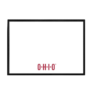 Ohio State Buckeyes: O-H-I-O - Framed Dry Erase Wall Sign - The Fan-Brand