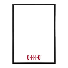 Load image into Gallery viewer, Ohio State Buckeyes: O-H-I-O - Framed Dry Erase Wall Sign - The Fan-Brand