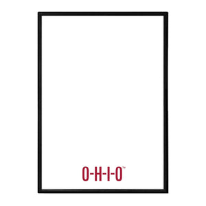 Ohio State Buckeyes: O-H-I-O - Framed Dry Erase Wall Sign - The Fan-Brand