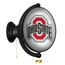 Load image into Gallery viewer, Ohio State Buckeyes: Original Oval Rotating Lighted Wall Sign - The Fan-Brand