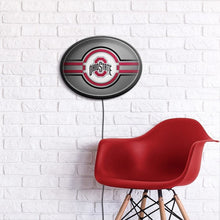Load image into Gallery viewer, Ohio State Buckeyes: Oval Slimline Lighted Wall Sign - The Fan-Brand