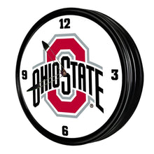 Load image into Gallery viewer, Ohio State Buckeyes: Retro Lighted Wall Clock - The Fan-Brand