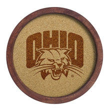 Load image into Gallery viewer, Ohio University Bobcats: &quot;Faux&quot; Barrel Framed Cork Board - The Fan-Brand