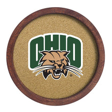 Load image into Gallery viewer, Ohio University Bobcats: &quot;Faux&quot; Barrel Framed Cork Board - The Fan-Brand