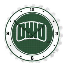 Load image into Gallery viewer, Ohio University Bobcats: OHIO - Bottle Cap Wall Clock - The Fan-Brand