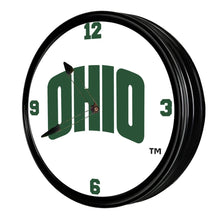 Load image into Gallery viewer, Ohio University Bobcats: OHIO - Retro Lighted Wall Clock - The Fan-Brand