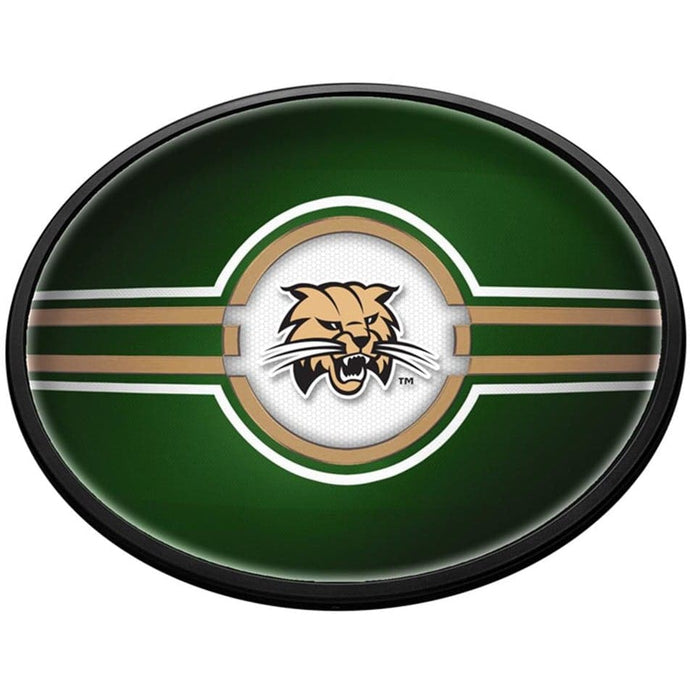 Ohio University Bobcats: Oval Slimline Lighted Wall Sign - The Fan-Brand