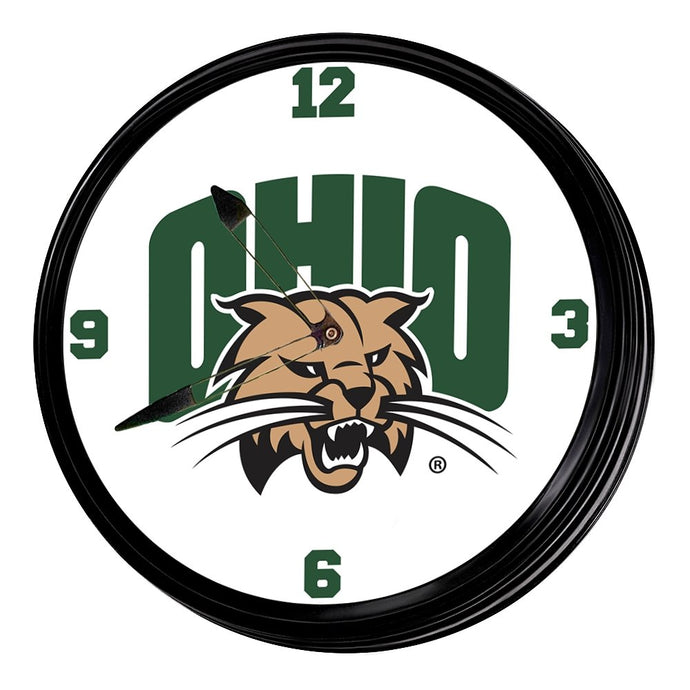 Ohio University Bobcats: Retro Lighted Wall Clock - The Fan-Brand