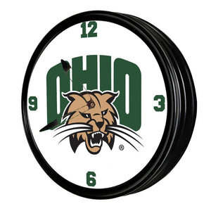 Ohio University Bobcats: Retro Lighted Wall Clock - The Fan-Brand