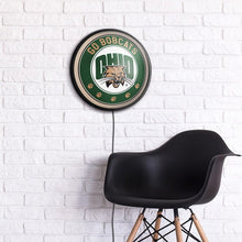Load image into Gallery viewer, Ohio University Bobcats: Round Slimline Lighted Wall Sign - The Fan-Brand