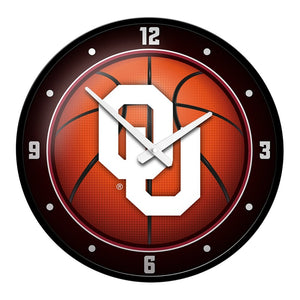 Oklahoma Sooners: Basketball - Modern Disc Wall Clock - The Fan-Brand