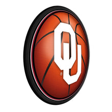 Load image into Gallery viewer, Oklahoma Sooners: Basketball - Round Slimline Lighted Wall Sign - The Fan-Brand