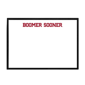 Oklahoma Sooners: Boomer Sooner - Framed Dry Erase Wall Sign - The Fan-Brand