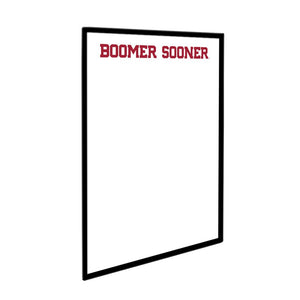 Oklahoma Sooners: Boomer Sooner - Framed Dry Erase Wall Sign - The Fan-Brand