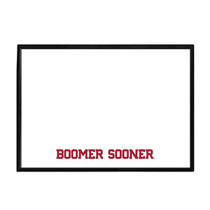 Oklahoma Sooners: Boomer Sooner - Framed Dry Erase Wall Sign - The Fan-Brand